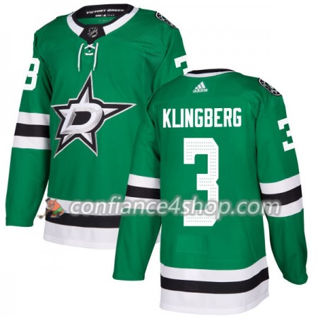 Adidas Maillot de Hockey Dallas Stars Jacket John Klingberg 3 2017-2018 Kelly Vert Authentic - Homme
